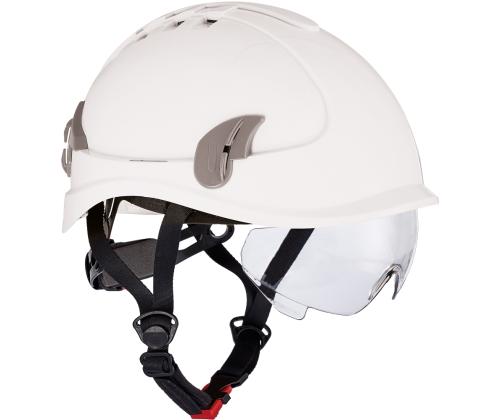 Suojakypärä CERVA Alpinworker lasilla valkoinen