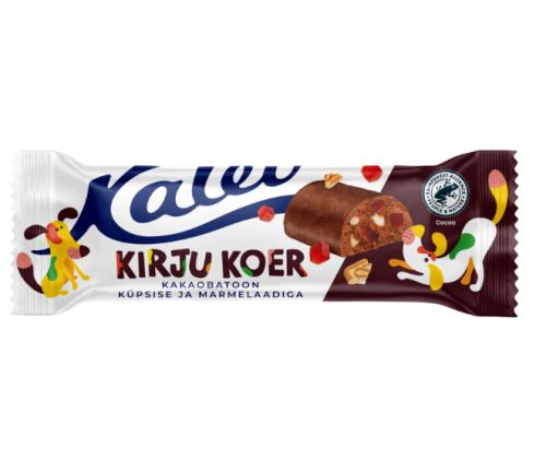 KALEV Raidallinen koirapatukka keksillä ja marmeladin paloilla 36g