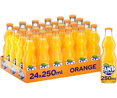 Virvoitusjuoma FANTA 250ml lasipullossa