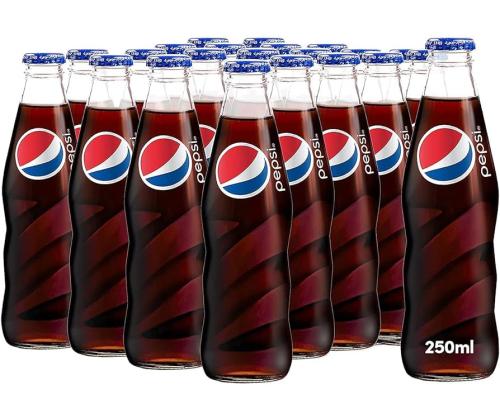 Virvoitusjuoma PEPSI Cola Max 250ml, lasipullossa