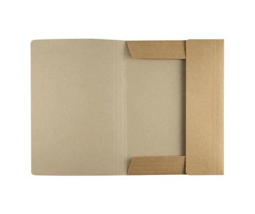 Kulmalukkokansio A4 kiiltopahvi vaaleanruskea