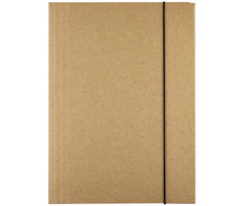 Kulmalukkokansio A4 kiiltopahvi vaaleanruskea