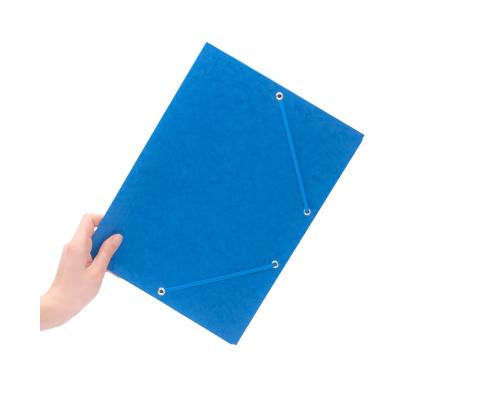 Kulmalukkokansio A4 kiiltopahvi sininen