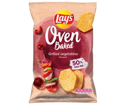LAY´S uunissa paistettuja perunalastuja. grilli. kasvisten maku. 125 g