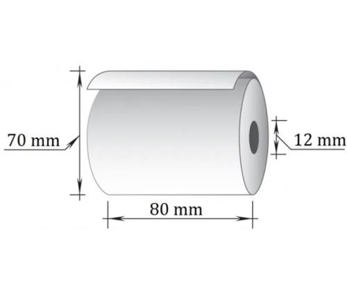 Kassarulla 80mmx73m lämpöherkkä 6kpl pakt