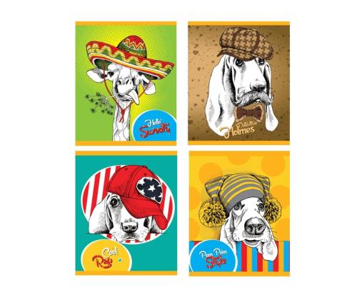 Kansio niitissä A5 BRADLEY Glamuur vuorattu pahvikannet 36 sivua