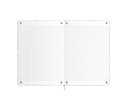 Kansio A5 ruudullinen, jossa on joustava sulkeminen OXFORD Floral 80 arkkia