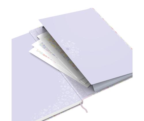 Kansio A5 ruudullinen, jossa on joustava sulkeminen OXFORD Floral 80 arkkia