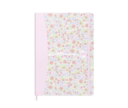 Kansio A5 ruudullinen, jossa on joustava sulkeminen OXFORD Floral 80 arkkia