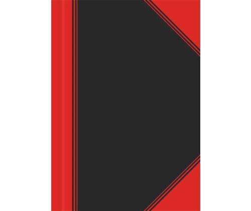 Kansio kirjasidonnassa A6 neliö BANTEX Notes musta/punainen 96 sivua