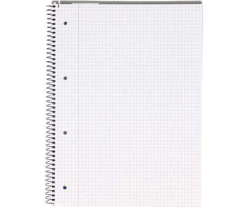 Kansi kierresidoksessa A4+ ruudullinen BANTEX College Pad -pahvi kattaa 70 arkkia