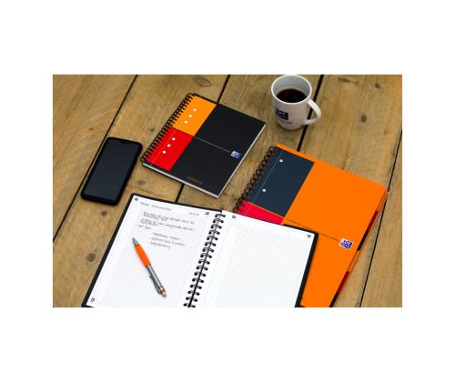 Kansi spiraalisidonta A4+ neliö OXFORD International Activebook muovikannet 80 sivua