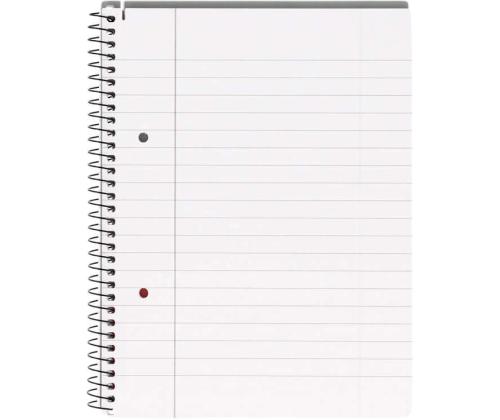 Kansio kierresidoksessa A5+ vuorattu BANTEX College Pad -pahvi kattaa 70 sivua