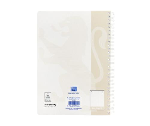 Kansi kierresidoksessa A5+ vuorattu OXFORD Touch pahvipäälliset beige 70 arkkia