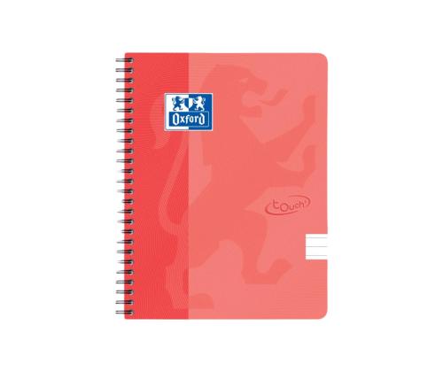 Kansi kierresidoksessa A5+ vuorattu OXFORD Touch pahvikannet oranssit 70 sivua
