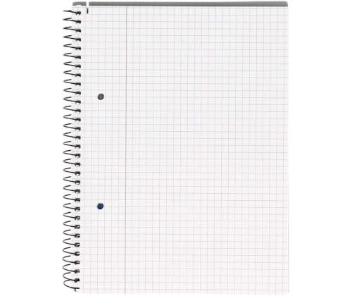 Kansi kierresidoksessa A5+ ruudullinen BANTEX College Pad -pahvi kattaa 70 arkkia