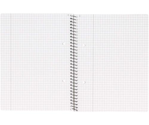 Kansi kierresidoksessa A5+ ruudullinen BANTEX College Pad -pahvi kattaa 70 arkkia