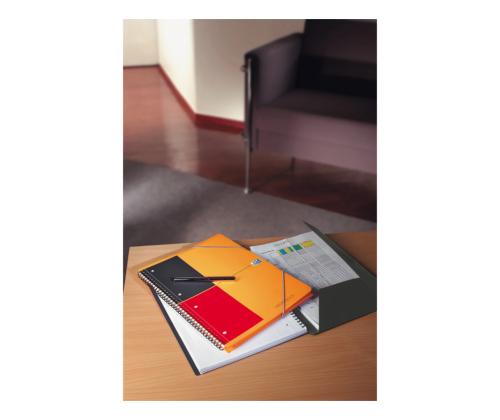 Kansi kierresidoksessa A5+ neliö OXFORD Meetingbook muoviset kannet kumilla 80 sivua