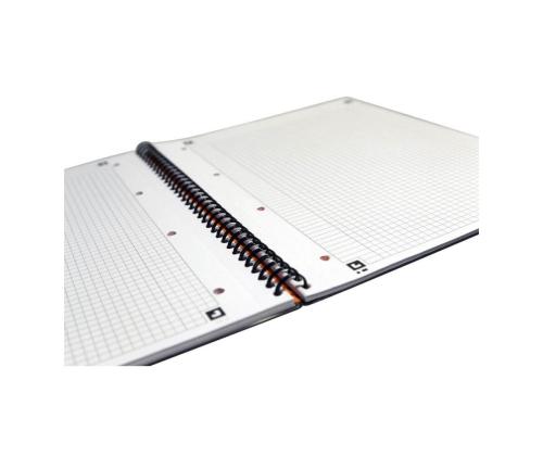 Kansi kierresidoksessa A5+ neliö OXFORD Meetingbook muoviset kannet kumilla 80 sivua