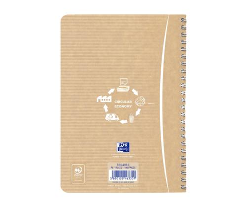 Kansi kierresidonnassa A5 neliö OXFORD Touareg Kierrätetty 50 arkkia