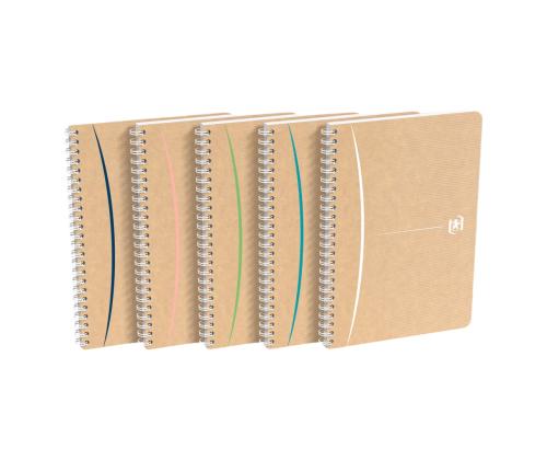 Kansi kierresidonnassa A5 neliö OXFORD Touareg Kierrätetty 50 arkkia