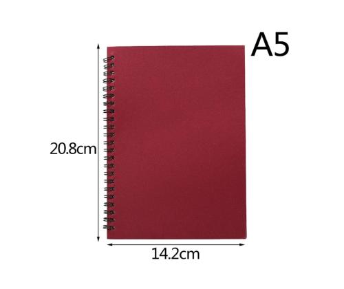 Kierrevihko A5 96 arkkia ruudutettu 5x5 kovat kannet