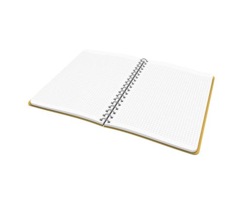 Kansi spiraalisidonta B5 neliömäiset muovikannet LEITZ Cozy keltainen 80 arkkia