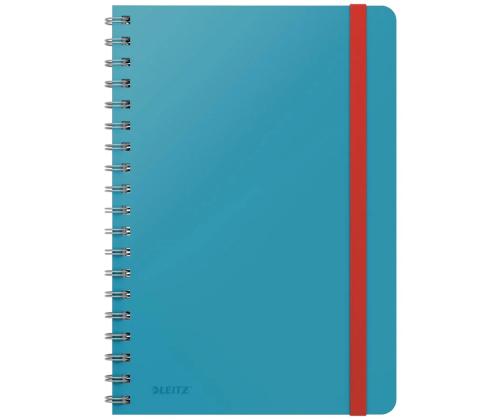 Kierrevihko B5 800 arkkia ruudutettu 5x5 kovakantinen Leitz Cosy sininen