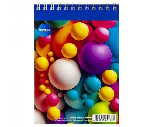 Kansio ylhäältä spiraalisidontana A6 FORPUS-neliömäinen pahvi kattaa 60 sivua