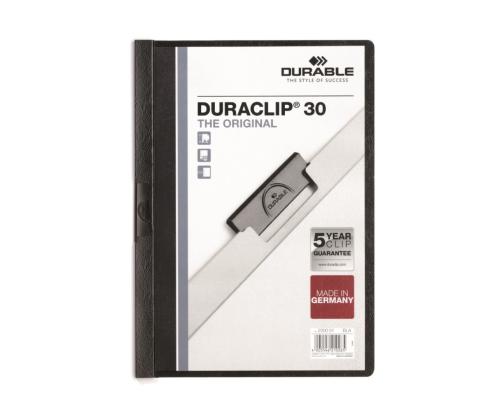 Kansiot A4 DURABLE Duraclip 30 arkille musta