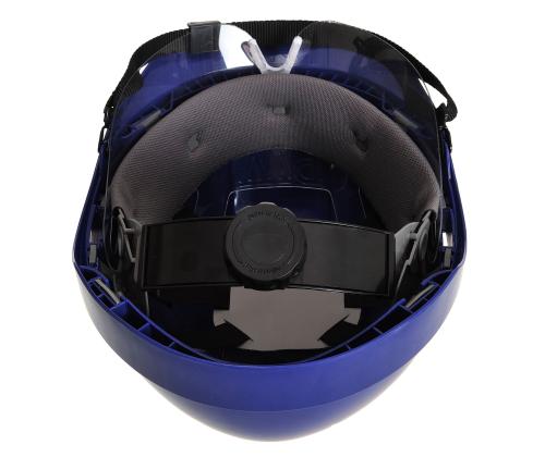 Turvakypärä visiirillä PORTWEST PW55 56-63cm sininen