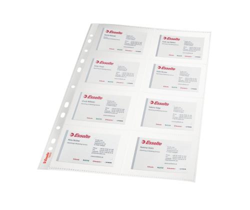 Käyntikorttitasku A4 8:lle käyntikorttille Esselte 10kpl/pkt