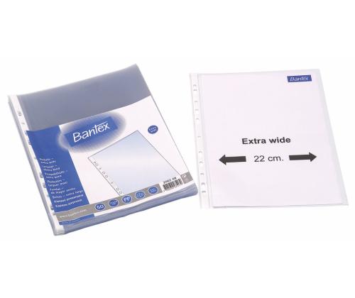 Muovitasku A4 + yleisreijityksellä Bantex 100kpl/pkt