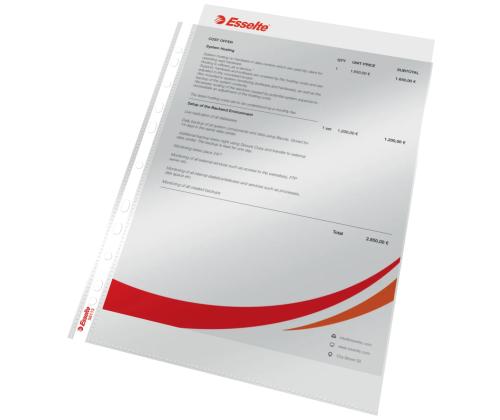 Muovitasku A4 yleisreijityksellä 80micr Esselte 100 kpl/pkt