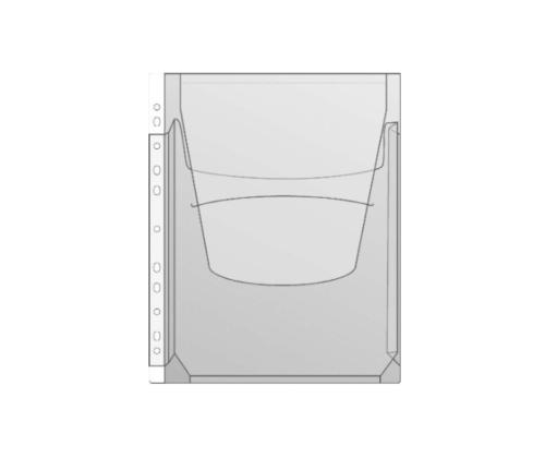 Sidottu muovitaskuun A4 kenguru, jossa A-taskuläppä PROLEXPLAST