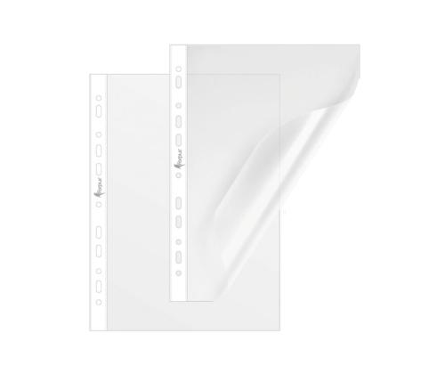 Muovitaskusidottu A4 avoin top 40mic kirkas 100 kpl