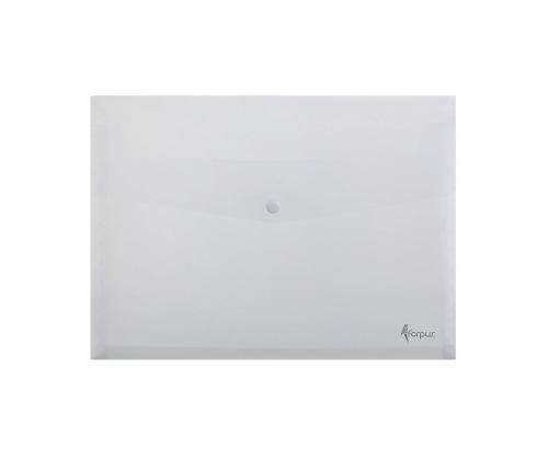 Muovinen kirjekuori rei´ityksellä ja palkeella C4 FORPUS 150 arkille, läpinäkyvä