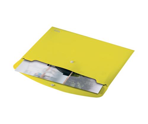 Muovinen kirjekuori C4 Leitz Recycled  keltainen