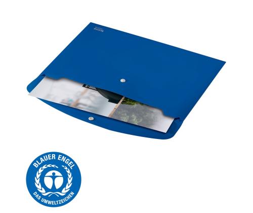 Muovinen kirjekuori C4 Leitz Recycled  sininen