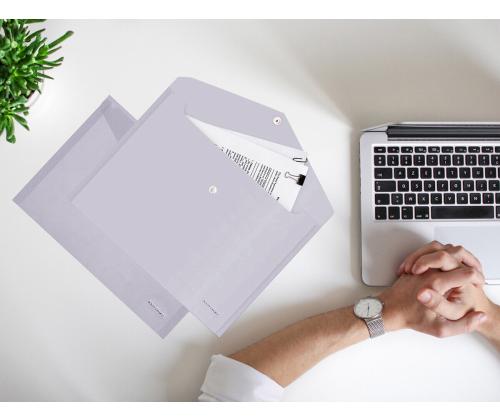 Muovinen kirjekuori leimalla C5 100 arkin läpinäkyvälle valikoimalle CENTRUM