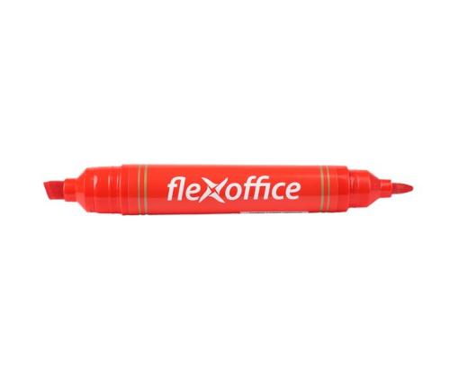 Pysyvä merkki FLEXOFFICE 0,8/6,0 mm, kaksipuolinen, punainen