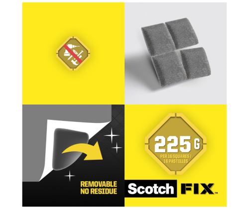 Teippi 25,4x25,4 Scotch T108E  kaksipuolinen kirkas poistettava