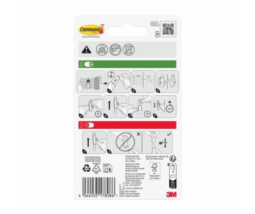 Kiinnitysnauhat kaksipuoliset 3M Command 17200 S+M +L koko irrotettava, kosteudenkestävä