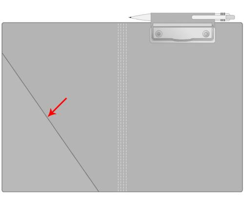 Kirjoitusalusta kansilla PROLEXPLAST A5 musta