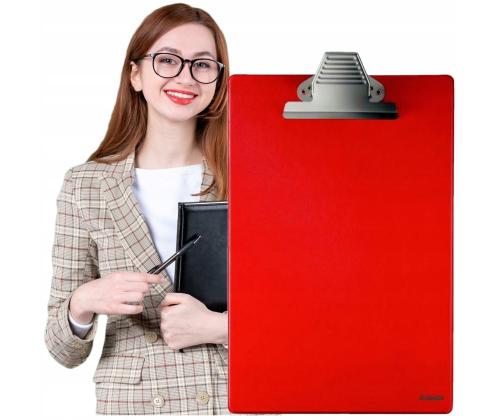 Kirjutusalus kaaneta ESSELTE A4 suure klambriga punane