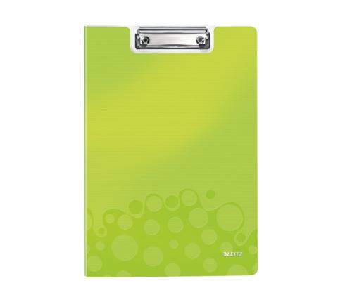 Kirjoituslehtiö kannella LEITZ WOW metallinvihreä