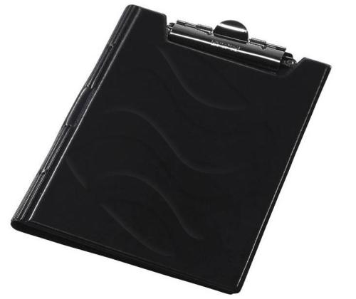 Kirjutusalus kaanega PANTA PLAST A4 suure klambriga must