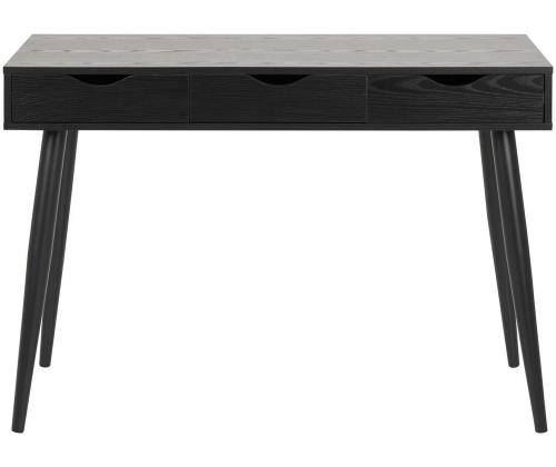 Työpöytä NEPTUN 110x50xH77cm, musta, melamiinilevy, metallia