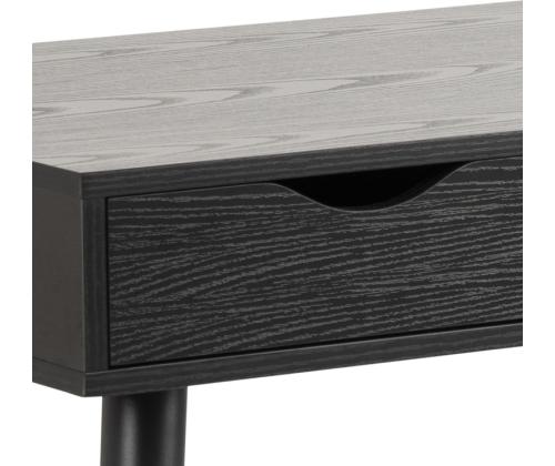 Työpöytä NEPTUN 110x50xH77cm, musta, melamiinilevy, metallia