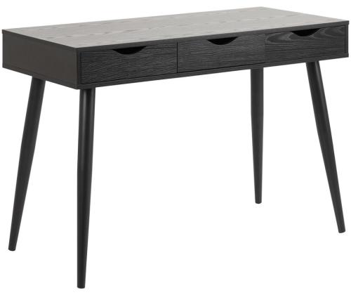 Työpöytä NEPTUN 110x50xH77cm, musta, melamiinilevy, metallia